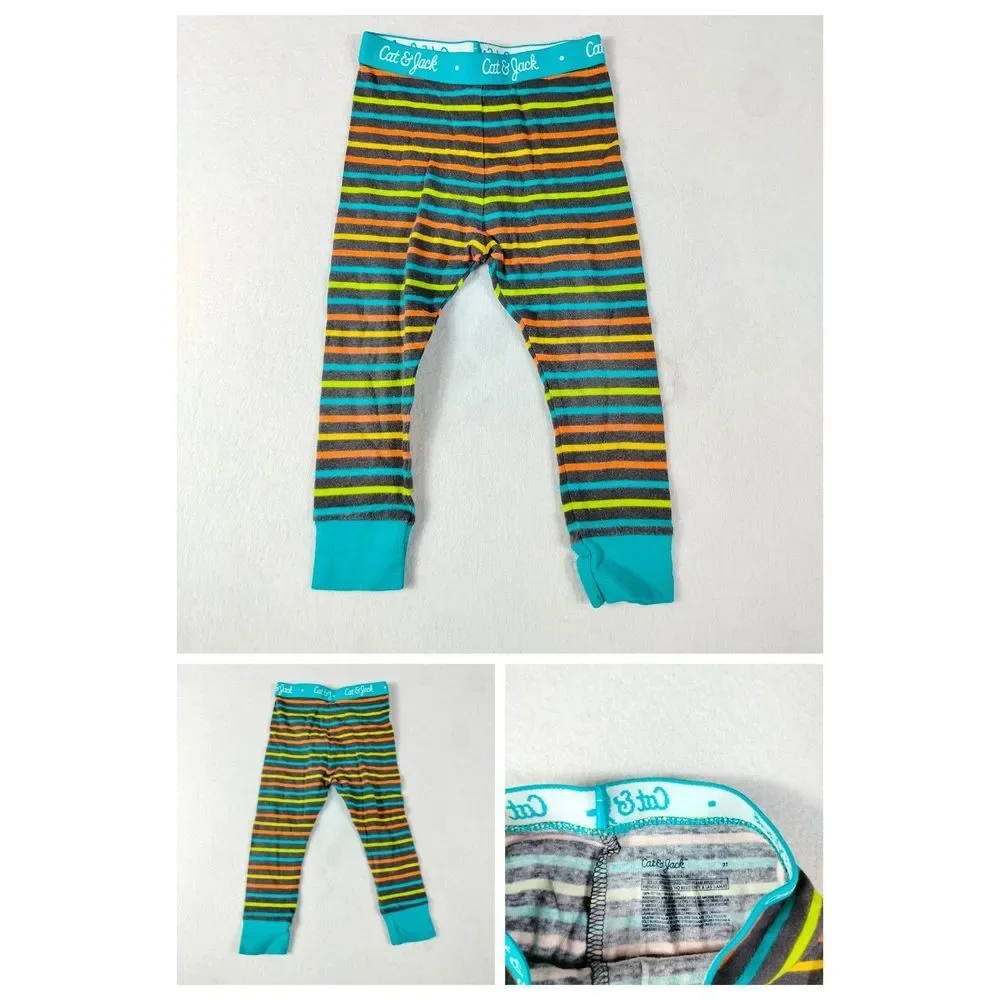 Carter's Cat & Jack Baby Boy 2T Lot Of 8 Bodysuits Pajamas Tops Pants Multicolor